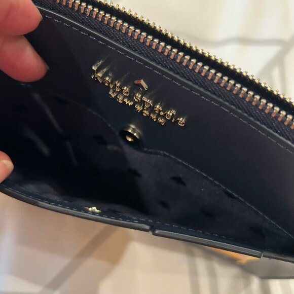 NWT - Kate Spade Beep Beep Medium Wristlet Blazer Blue VW Bu - Picture 5 of 7